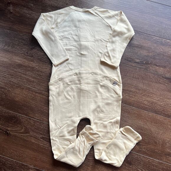 NWOT Goumi Kids Soybean Baby Snap Footie SZ 18-24mo Beige Bamboo Sleeper Organic - Picture 2 of 2